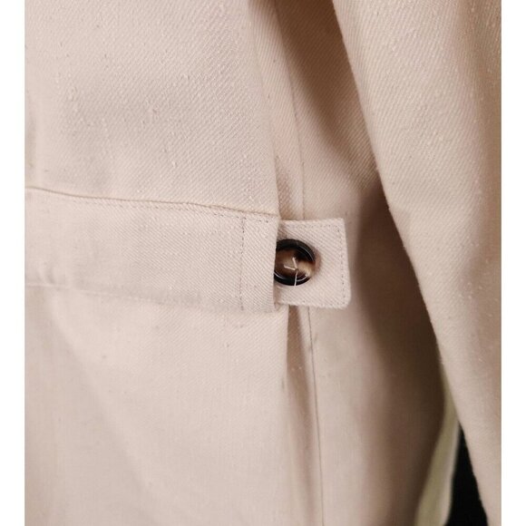 Bottega Veneta Knotted Twill Long Sleeve Polo Shirt 54 US 44 L Mens Beige NWT - Picture 6 of 10